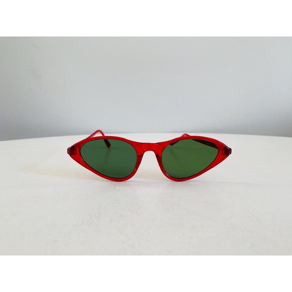 Vintage Cat Eye Sunglasses, Protex Deadstock 1950s/1960s Sunglasses, Red Framed